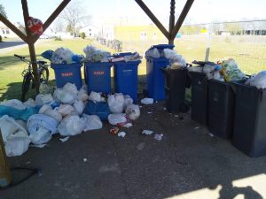 Müllbehälter in LEA Speyer